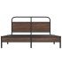 Estructura de cama sin colchón 160x200 cm madera marrón