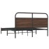 Estructura de cama sin colchón 160x200 cm madera marrón