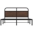 Estructura de cama sin colchón 150x200 cm madera marrón
