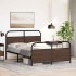 Estructura de cama sin colchón 120x200 cm madera marrón