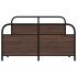 Estructura de cama sin colchón 120x200 cm madera marrón