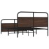 Estructura de cama sin colchón 120x200 cm madera marrón