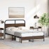 Estructura de cama sin colchón 140x200 cm madera marrón