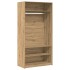 Armario de madera de ingeniería roble artesanal 100x50x200