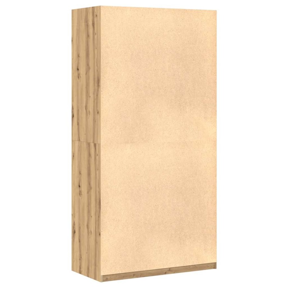 Armario de madera de ingeniería roble artesanal 100x50x200