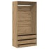 Armario de madera de ingeniería roble artesanal 100x50x200