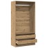 Armario de madera de ingeniería roble artesanal 100x50x200