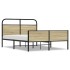 Estructura de cama sin colchón 120x200 cm madera roble