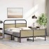 Estructura de cama sin colchón 120x200 cm madera roble