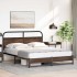 Estructura de cama sin colchón 150x200 cm madera marrón