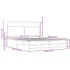 Estructura de cama sin colchón 150x200 cm madera marrón