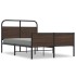 Estructura de cama sin colchón 140x200 cm madera marrón
