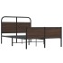 Estructura de cama sin colchón 140x200 cm madera marrón