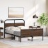 Estructura de cama sin colchón 140x200 cm madera marrón