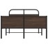 Estructura de cama sin colchón 140x200 cm madera marrón