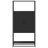 Aparador alto madera de ingeniería y metal negro 68x35x139