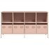 Aparador de acero laminado en frío rosa 135x39x73,5