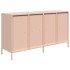 Aparador de acero laminado en frío rosa 135x39x73,5