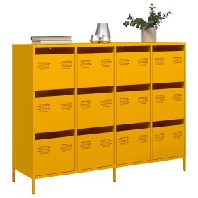 Aparador acero laminado en frío amarillo mostaza