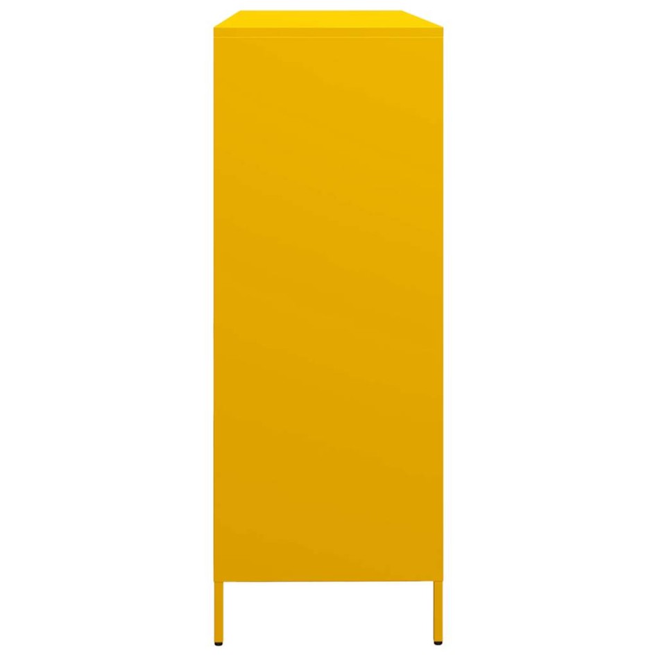 Aparador acero laminado en frío amarillo mostaza
