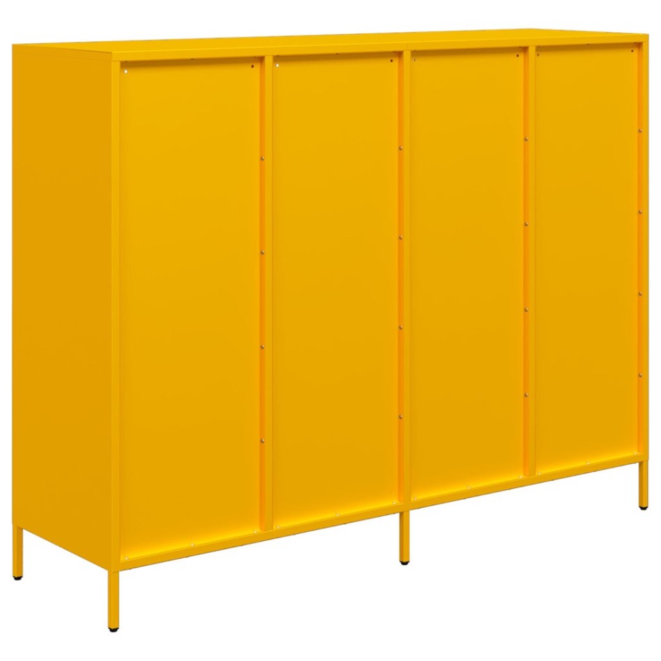 Aparador acero laminado en frío amarillo mostaza