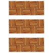 Baldosas de porche patrón vertical 30 piezas acacia 30x30 cm
