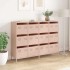 Aparador de acero laminado en frío rosa 135x39x103,5
