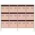 Aparador de acero laminado en frío rosa 135x39x103,5