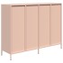Aparador de acero laminado en frío rosa 135x39x103,5