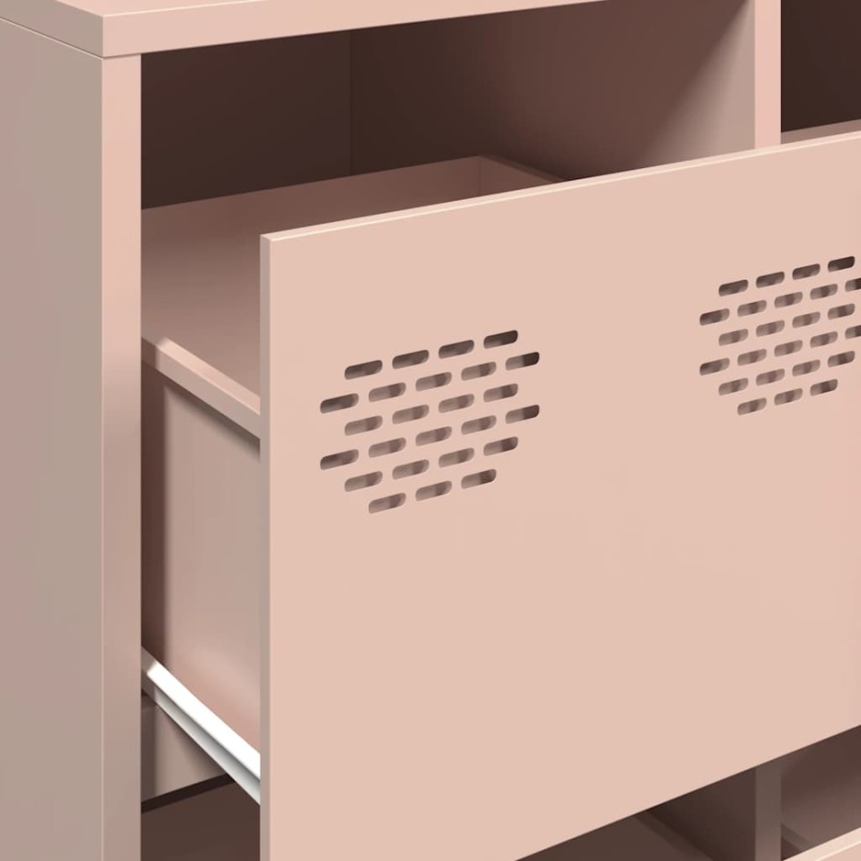 Aparador de acero laminado en frío rosa 135x39x103,5