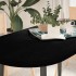 Tablero de mesa ovalado madera maciza de roble 120x60x4