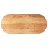 Tablero de mesa ovalado madera maciza de roble 140x60x4