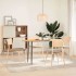 Tablero de mesa ovalado madera maciza de roble 140x60x2