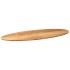 Tablero de mesa ovalado madera maciza de roble 140x60x2