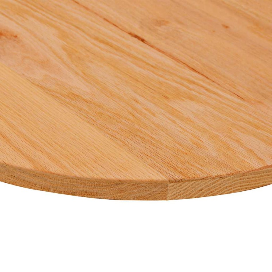 Tablero de mesa ovalado madera maciza de roble 140x60x2