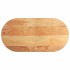 Tablero de mesa ovalado madera maciza de roble 100x50x4
