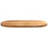Tablero de mesa ovalado madera maciza de roble 100x50x4