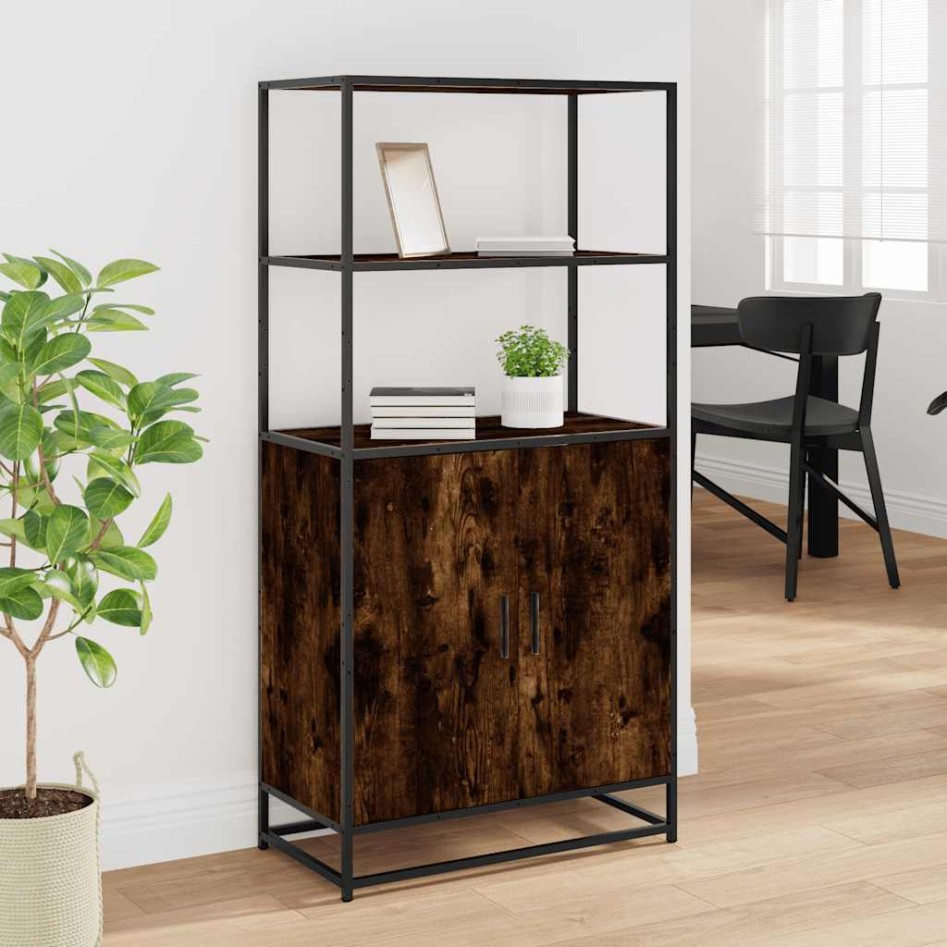 Aparador alto madera de ingeniería y metal 68x35x139