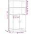 Aparador alto madera de ingeniería y metal 68x35x139