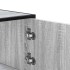 Aparador alto madera de ingeniería y metal gris