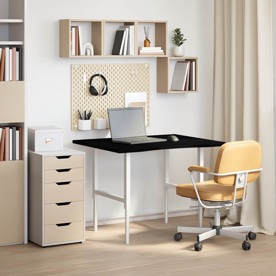 Tablero escritorio 100x80x2,5cm rectangular madera maciza