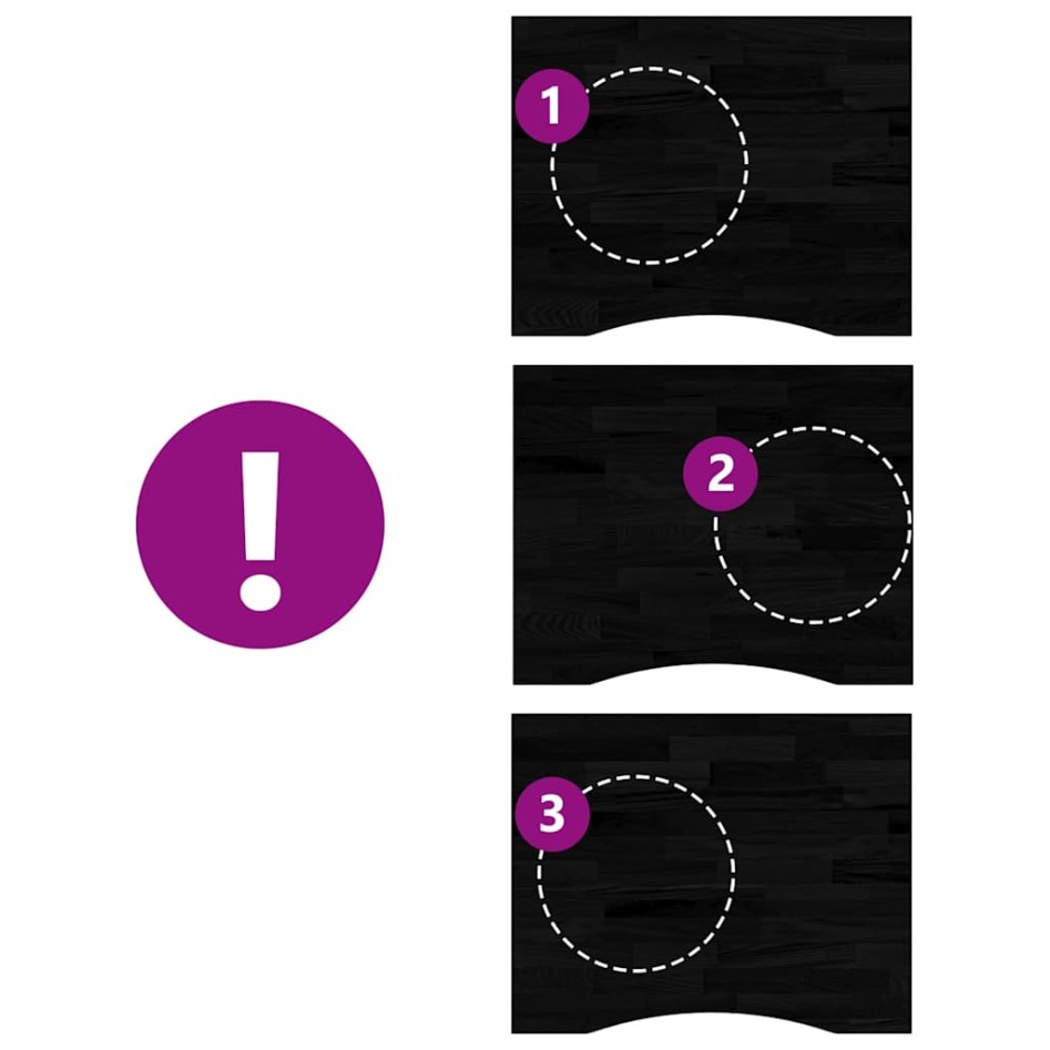 Tablero escritorio 100x80x2,5cm rectangular madera maciza