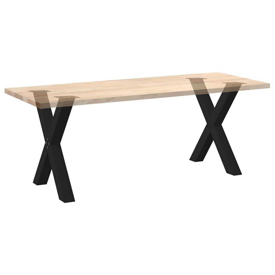 Patas para mesa de comedor en forma de X 2 uds acero