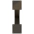 Patas para mesa comedor forma X 2uds acero natural