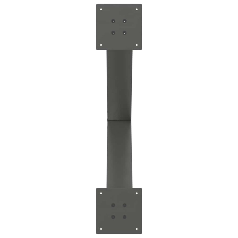 Patas para mesa de comedor en forma de X 2 uds antracita