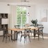 Patas mesa comedor forma T 2uds acero natural