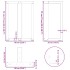 Patas mesa comedor forma T 2uds acero natural