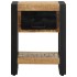 Mesita de noche madera maciza de mango 35x34x45