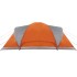 Tienda familiar con cúpula impermeable 6 personas gris