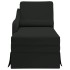 Chaise longue respaldo reposabrazos derecho terciopelo